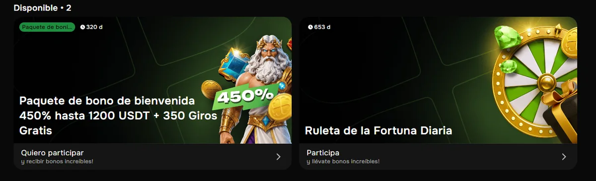 450% hasta 1.200 USDT (≈ $4.800.000 COP) + 350 giros gratis — Mil Suertes Colombia
